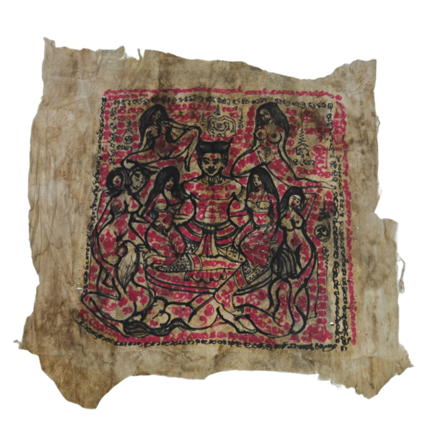 Khun Paen Roy Mia Phayant -
Hundred Wife Khun Paen Cloth Talisman - 100% hand drawn by Ajarn