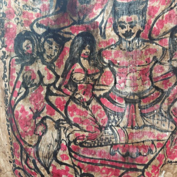 Khun Paen Roy Mia Phayant -
Hundred Wife Khun Paen Cloth Talisman - 100% hand drawn by Ajarn - Image 8