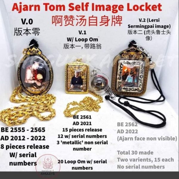 Ajarn Tom​ First Batch Locket Set (Serial No.1 & 90% Thai Gold casing) - Image 10