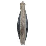 Twin one eye coconut shell rahu in silver frame by puu lersi pong