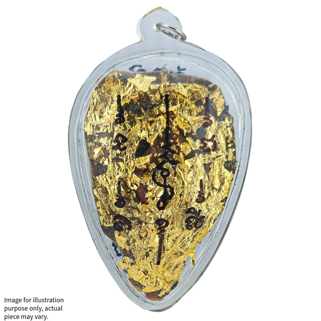 Yoni Relic covered in gold foil Ajarn J