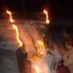 Ajarn Piyasitthi at the cemetery