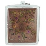 Twin Piser Butterfly Amulet — 8 Directional Wealth & Protection by Phu Lersi Pong back view