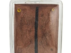 Twin Piser Butterfly Amulet — 8 Directional Wealth & Protection by Phu Lersi Pong front view
