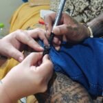 Sacred Black Wood Phra Pidta — Mai Niew Dam Heartwood by Phu Lersi Pong and Phu Lersi Techo, yant writing