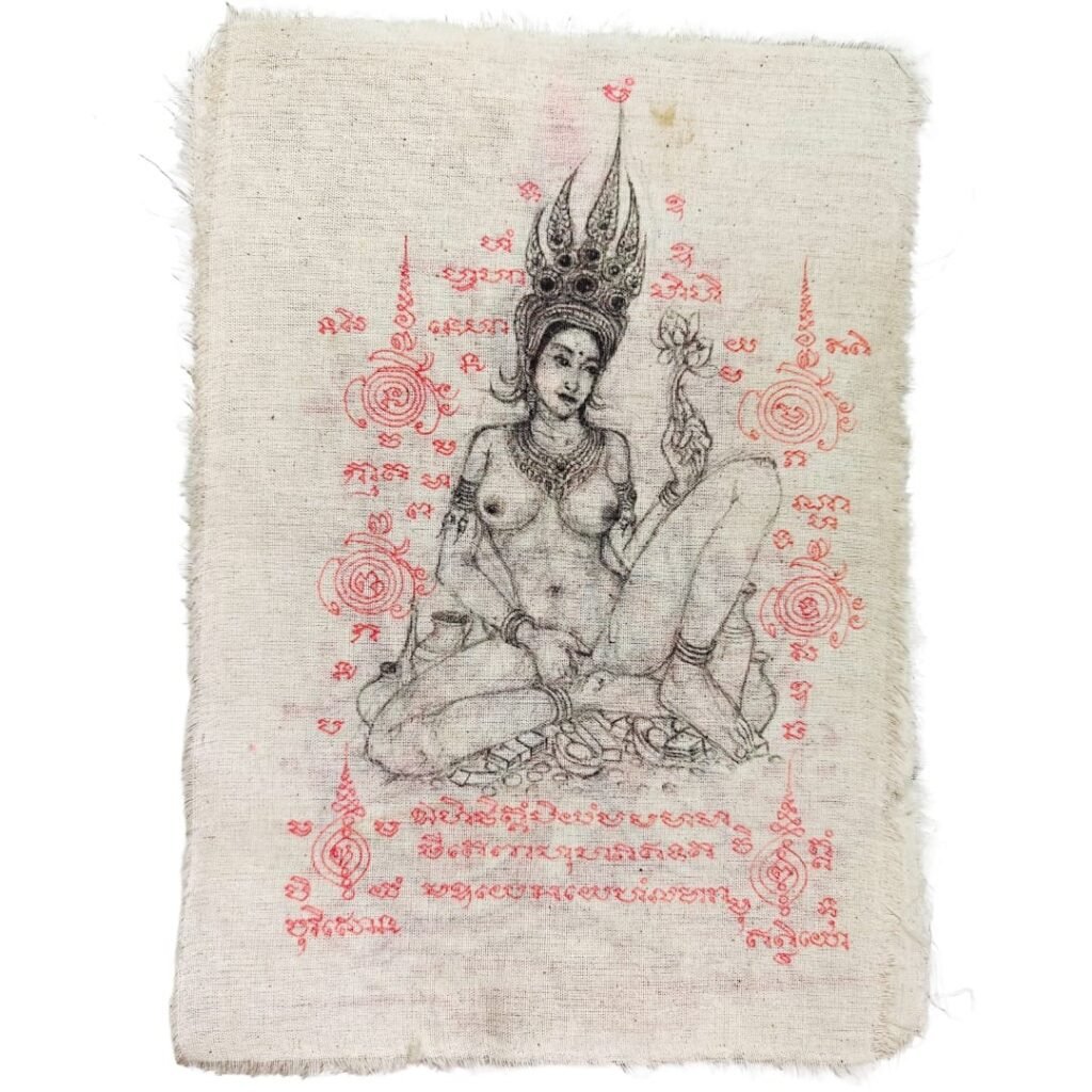 Hand Drawn Apsara Phayant — Celestial Charm of the Heavenly Courts by Ajarn Dlaw