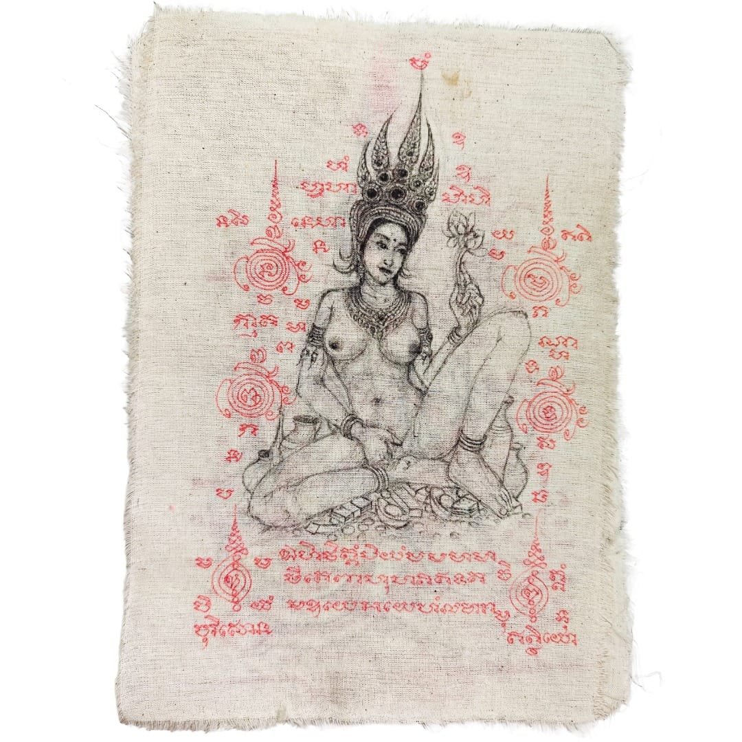 Hand Drawn Apsara Phayant — Celestial Charm of the Heavenly Courts by Ajarn Dlaw