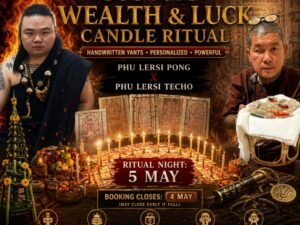 Bring Wealth In. Keep Luck Close. — Custom Handwritten Yant Candle (Closes 4 May)