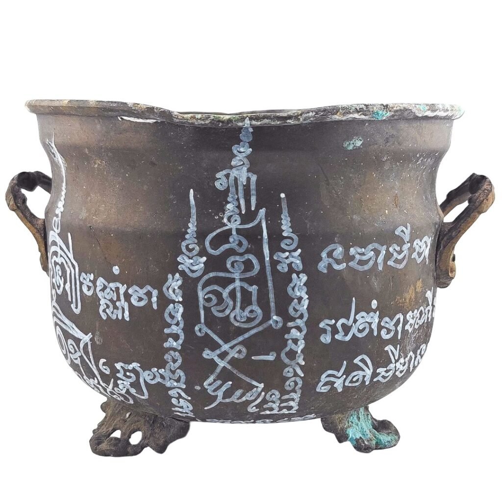 Phu Lersi Pong Samrit Incense Urn — Personal Altar Piece Chanted Over Decades