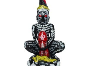 Front view of the 400 Cemetery Palakit Ngan Bucha by Ajarn Tom, covered in sacred yants and built for attraction, influence, opportunity, and human connections.