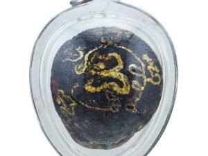 Prai Kasip Gradook Khaen Ghost Whisperer amulet by Phu Lersi Pong with yant detail