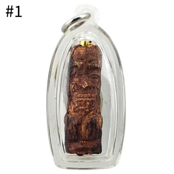 Hakom Niu Chee #1 front view hand carved from gradook niw chee by Phu Lersi Pong