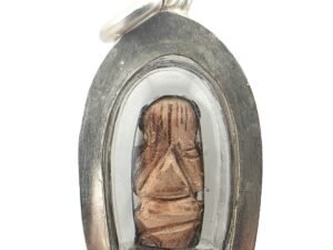 Phaya Pak Kek Pidta R1 front view by Phu Lersi Pong in real silver casing