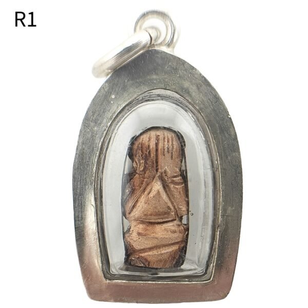 Phaya Pak Kek Pidta R1 front view by Phu Lersi Pong in real silver casing