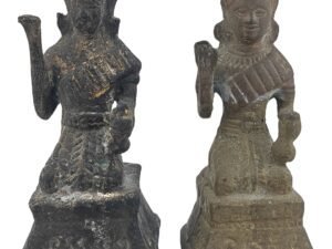 Front view of Kruba Thep’s personal pair of Nang Kwak for customer attraction, sales and wealth attraction