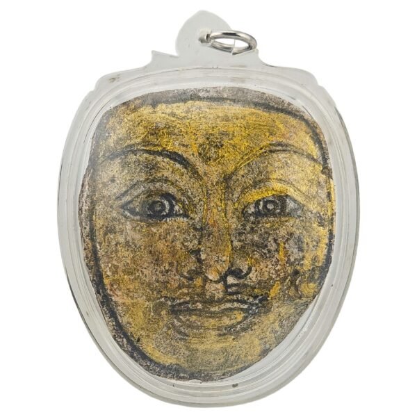 Front of Panneng Phra Lak Na Thong by Ajarn Tom BE 2569 featuring a golden face formed from Panneng
