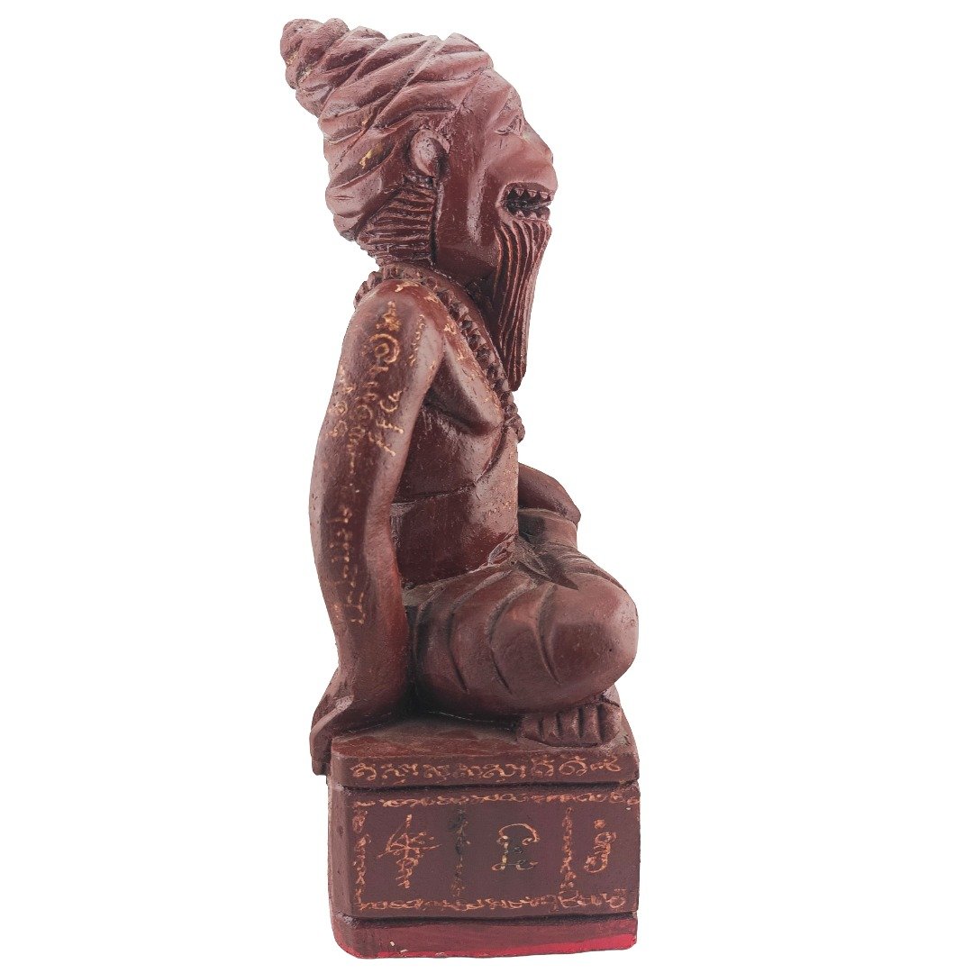 Side of Lersi Sermingpai Bucha showing aged hand engraved yants